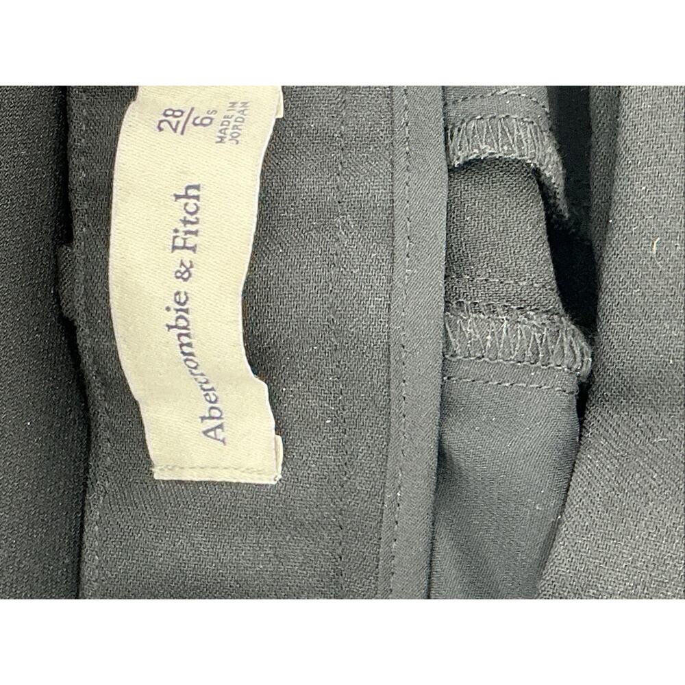 Abercrombie & Fitch Ultra High Black Pleated Wide LegDress Pants Women 6S NWT - Picture 7 of 10